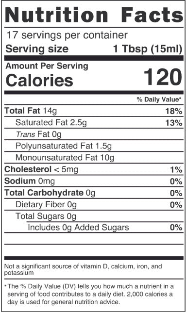 100% Pure Avocado Oil - Lemon